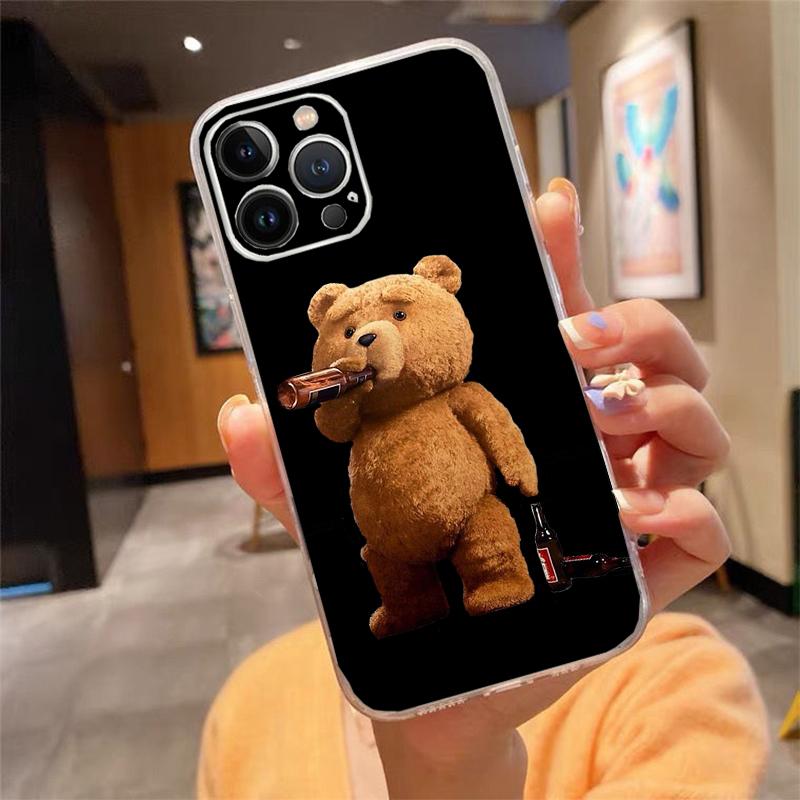 Phone Case For iphone 17 Pro Max Air 16 15 14 13 Pro Max 15 16 Pro 15Plus Bear