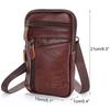 Men'S Shoulder Bag Multi-Functi Leather Messenger Bag Casual Crossbody Bags High Quality Male Purse Phe Men'S Chest Pack