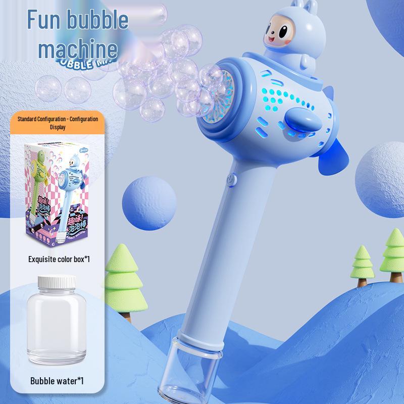 Unicorn Electric Bubble Maker: Kids' Automatic Light-Up Bubble Gun Gift