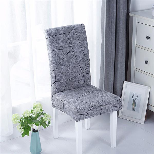 Spandex Chair Covers Elastic Geometric Dining Chair Slipcover Case Stretch Seat Cover For Wedding El Banquet Dining Room
