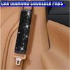 2PCS Bling Car Seat Belt Shoulder Pads, Rhinestone Auto Seatbelt Cushion, Vehicle Seat Strap Cover for Women, Car Interior Decoration Accessories for