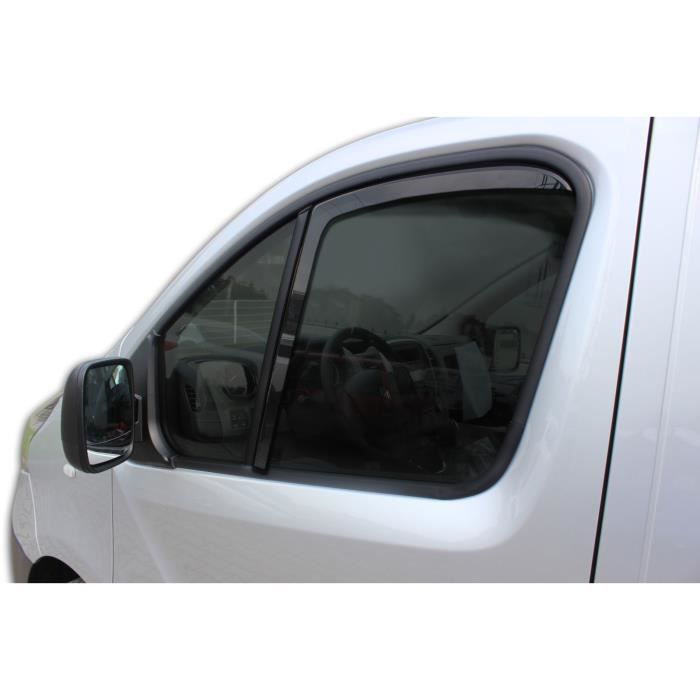 Déflecteurs d'air - SCOUTT - Renault Trafic - Fumé - Acrylique renforcé - Installation facile