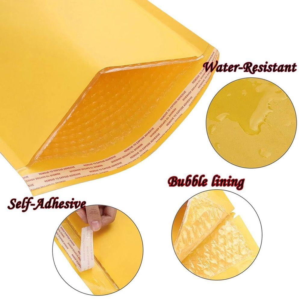 10Pcs New Soft Bubble Mailers Waterproof Pearlescent Film Shipping Bags Self Sealing 11/15/18cm Kraft Foam Envelope