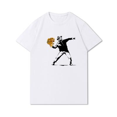 S-3XL 100 Patterns Summer White Women T Shirts Printed Casual Short Sleeves Tops O Neck Tees