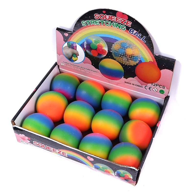 Stress Ball Relieve Anxiety Fidgets Toy Adults Teens Toy Creative Colorful Vent Ball Decompression Toy Men Women