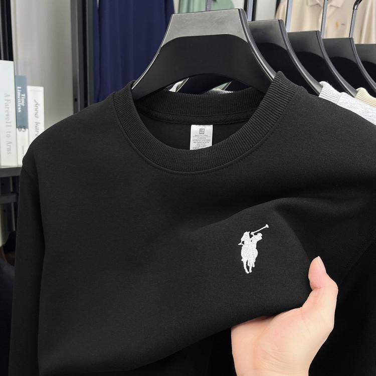 16Double8 Heren 550g Geborduurd Sweatshirt met Ronde Hals en Lange Mouwen - Herfst/Winter 2025 Collectie M (45-52.5 kg)