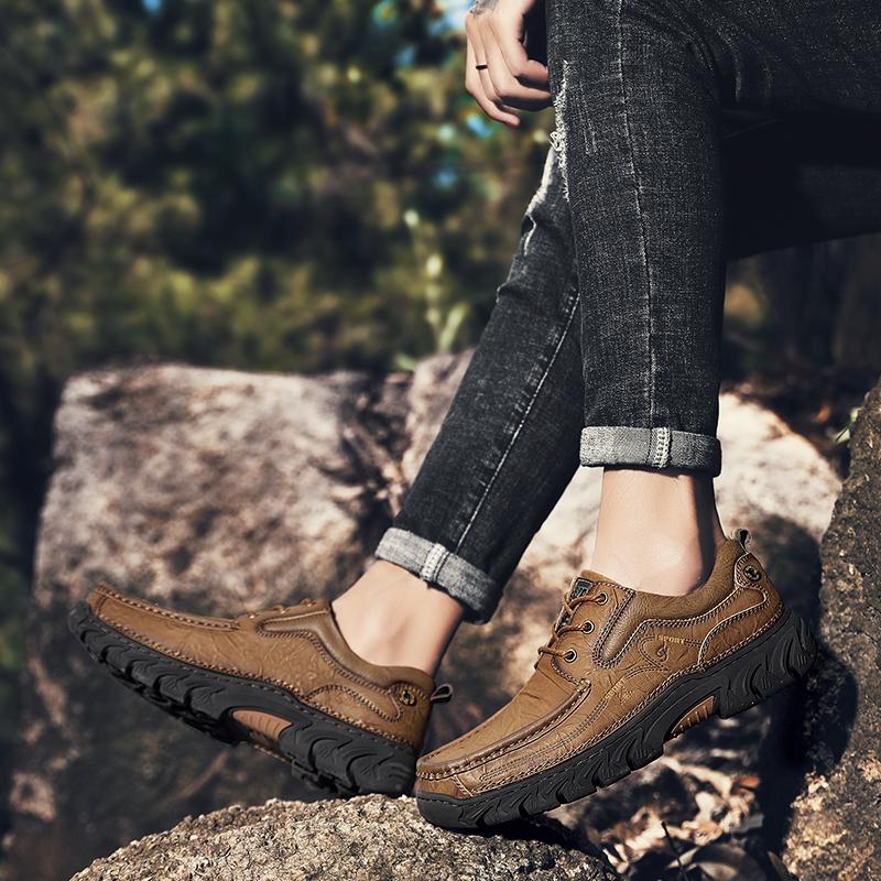 Módní značka Pánská obuv Retro Matná Pravá kůže Ležérní Tatínkovské boty Pánské Tenisky Anglie Nové Obchodní Luxusní Oxfordky Velká velikost 38-48