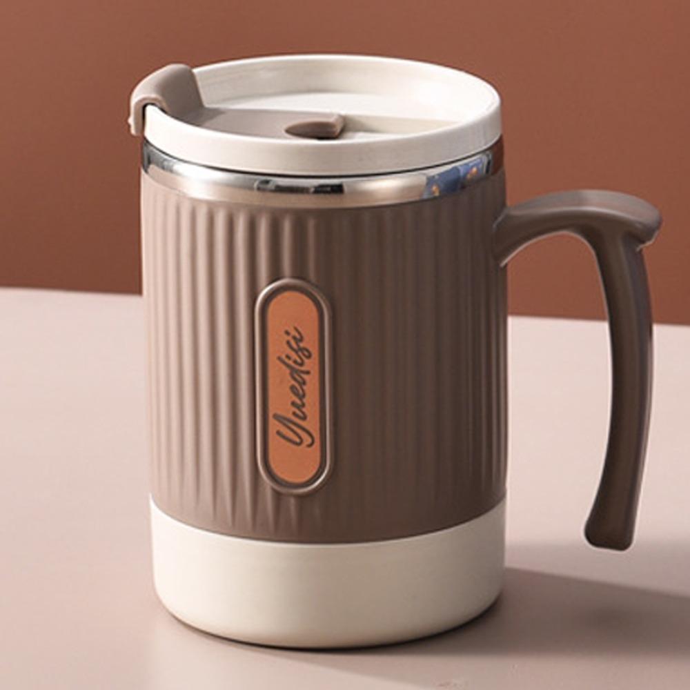 Seal Lid Spoon Coffee Mug Large Capacity Tea Drinking Cup Thermal Insulation Cup  Students Use