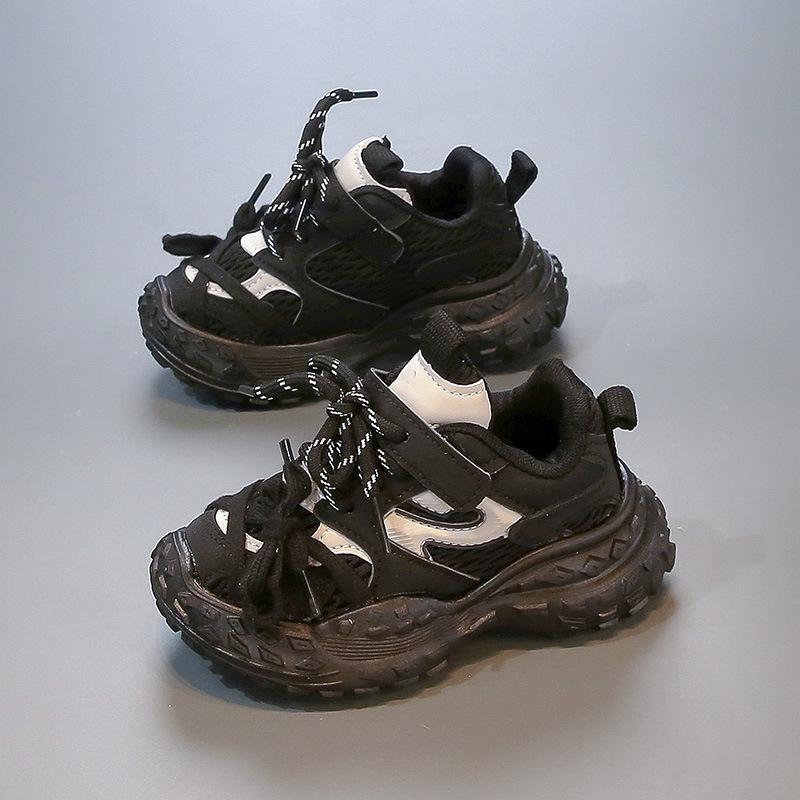 Kinder-Babysneaker 2025 Frühling und Herbst neue Jungen-Mesh-atmungsaktive Schuhe Koreanische Version von Mädchen-Kleinkindschuhen mit weicher Sohle