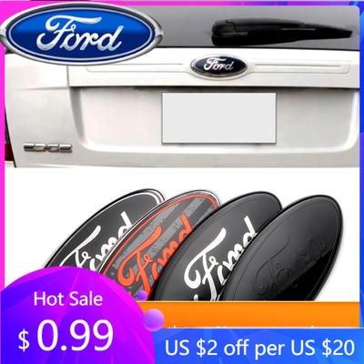 Αυτοκόλλητο Αυτοκινήτου Ford Νέο 2025 Hot Car Εμπρός Γρίλια Σήμα Πίσω Καπάκι Πορτμπαγκάζ Αυτοκόλλητο Διακόσμησης Για Ford Fiesta Focus 2 Mondeo mk4 Musta