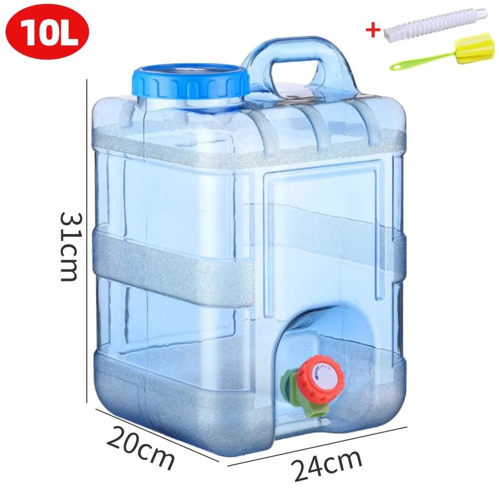 5/7.5/10/12/15L Portable Water Bucket Driving Pure Water Tank Container for Outdoor Camping Hiking Picnic Water Storage Carrier