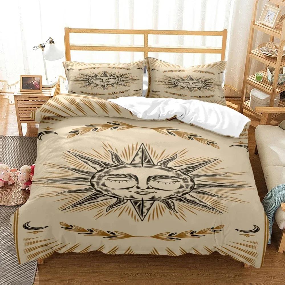 Mysterious Celestial Body Digital Print Polyester Bedding Sets Child Kids Covers Boys Bed Polyester Set for Teens Bedding Set