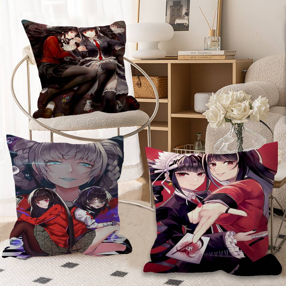 K-Kakegurui Y-Yumeko J-Jabami Cushion Cover Decorative Pillow Sofa Home Decor case pillow cases