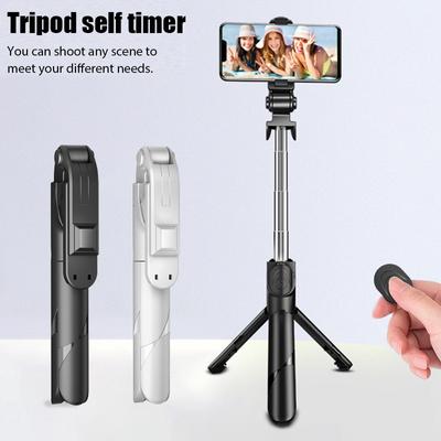 New XT02 Bluetooth-Compatible Selfie Stick Mobile Phone Holder Handle Retractable Portable Multifunctional Tripod For Phone