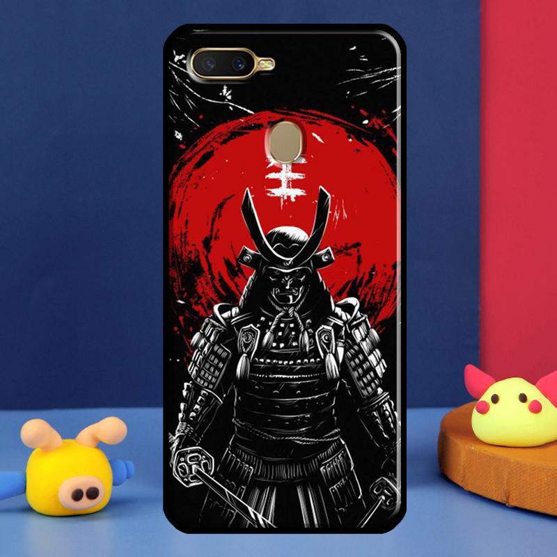 Japanese Samurai Case For Oppo A98 A78 A58 A15 A16 A17 A5 A9 A91 A52 A72 A76 A96 A74 A94 A54 S A57 A77 Cover