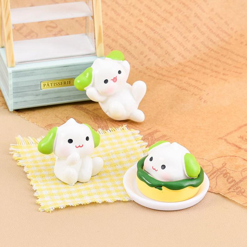 Cute Puppy Figurine Resin Diy Crafts Micro Landscape Desktop Small Ornaments Statue Decoration Mini Animal Statue