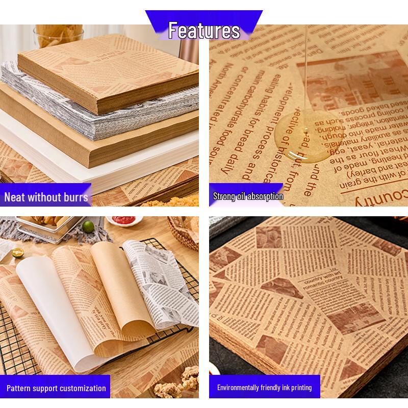 Zhongji Weiße fettabweisende Lebensmittelpapierblätter