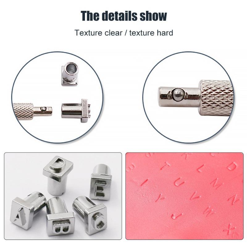 36pcs/set DIY Leather Seal Engraving Craft Tool Steel Alphabet Number Stamp Craft Stamps Metal Printing Mold Engraving Set