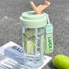 600 ml vattenkopp praktisk kopp sportvattenflaska livsmedelskvalitet material tefack vattenkopp kvinnlig sugrörskopp sommar bärbar