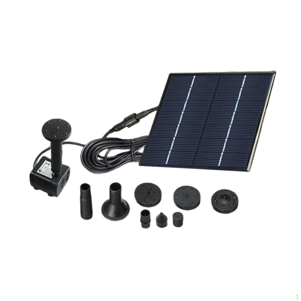 Landscape Fountain 1.4W Solar Pond Pump for Bird Bath