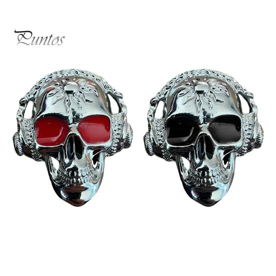 Aromatherapy Air Vent Clip Skull Car Clips, Metal Head Custom Interior Styling Freshener Charm, Halloween Auto Accessory for Men Women Creative
