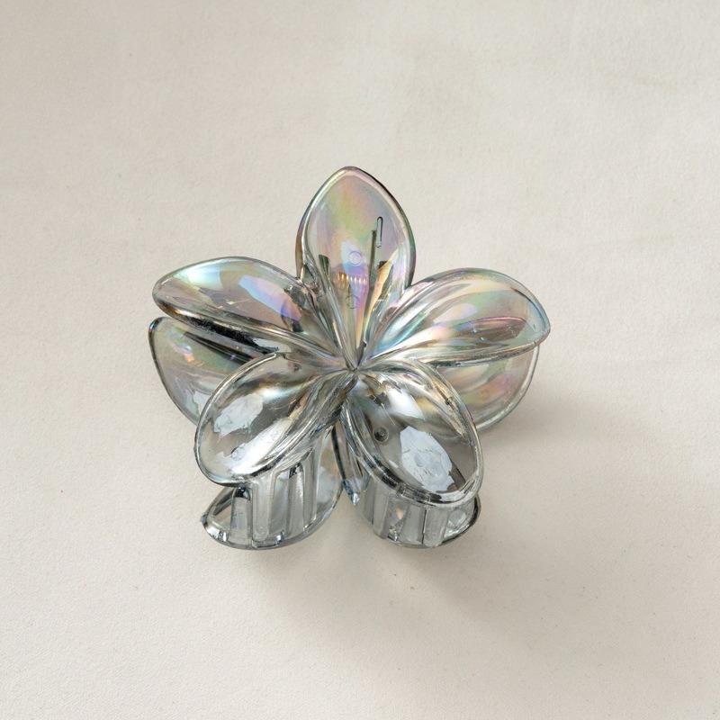 8CM Acrylic Fashion Hair Claws Headwear Accessories Gradient Flower Hair Clip Women Large Flower Hair Claws Crab Clamp Barrettes