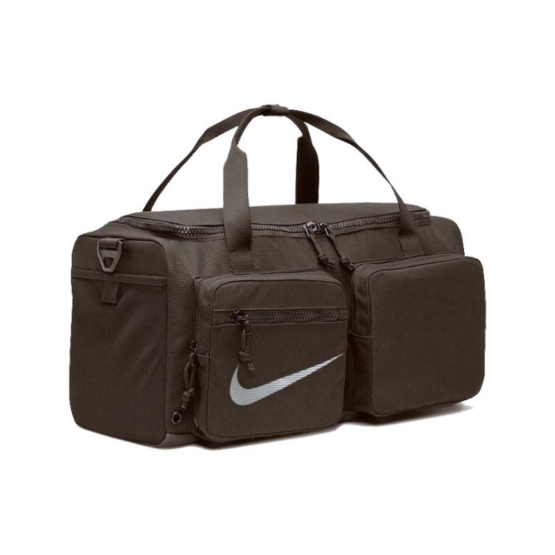 Nike Polyester Portable Crossbody Basketball Bag, Travel Bag, Gym Bag Large Unisex Dark Wood Umber Casual CK7067-004