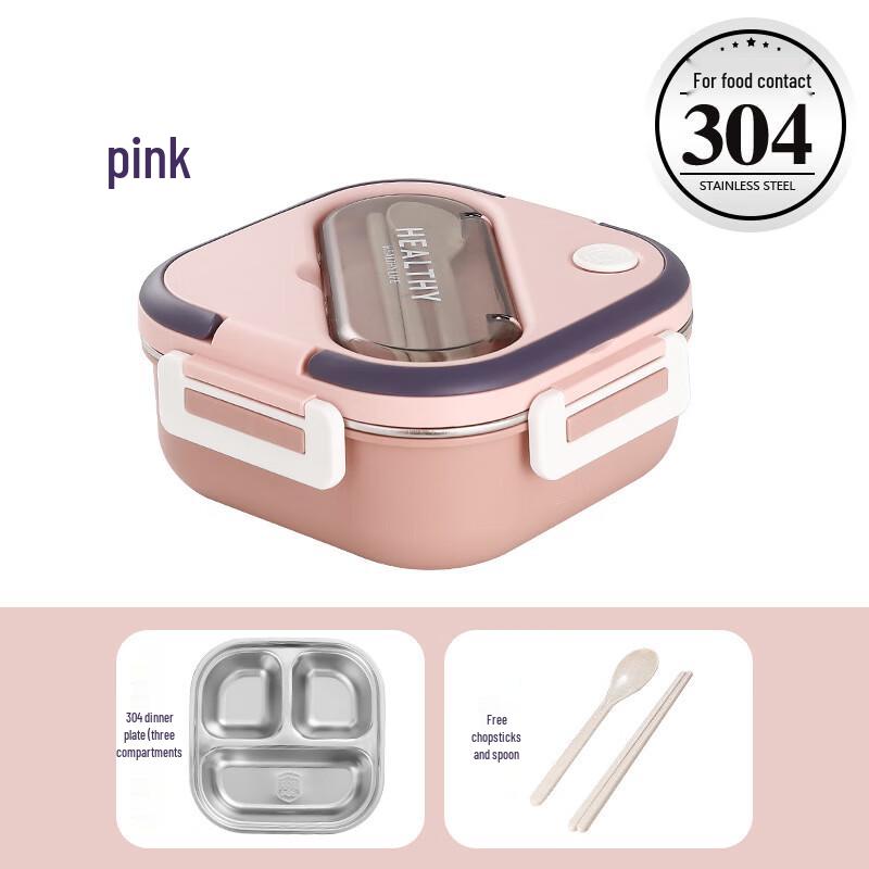 Yamo Stainless Steel Compartmented Insulated Lunch Box Three Compartments