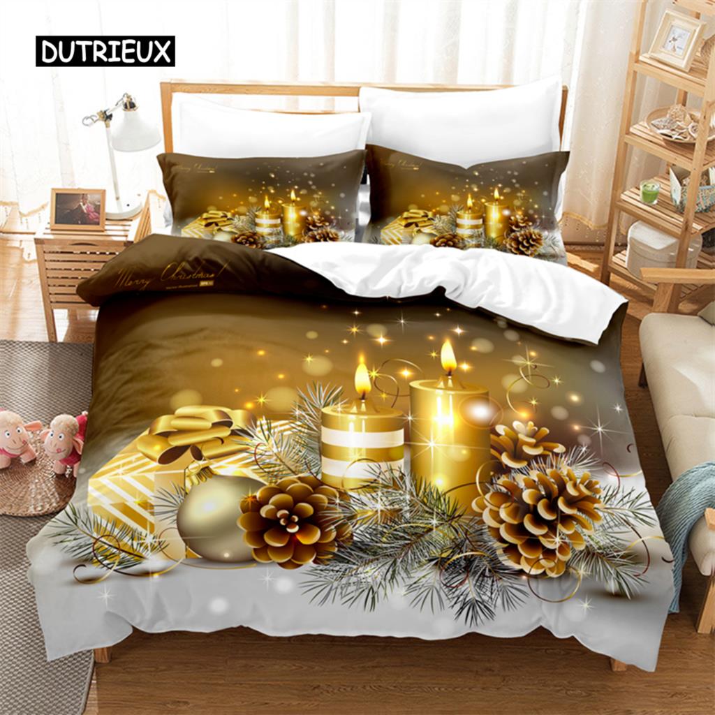 Fireplace Christmas  Bedding Set Duvet Cover Set 3d Bedding Digital Printing Bed Linen Queen Size Bedding Set Fashion Design