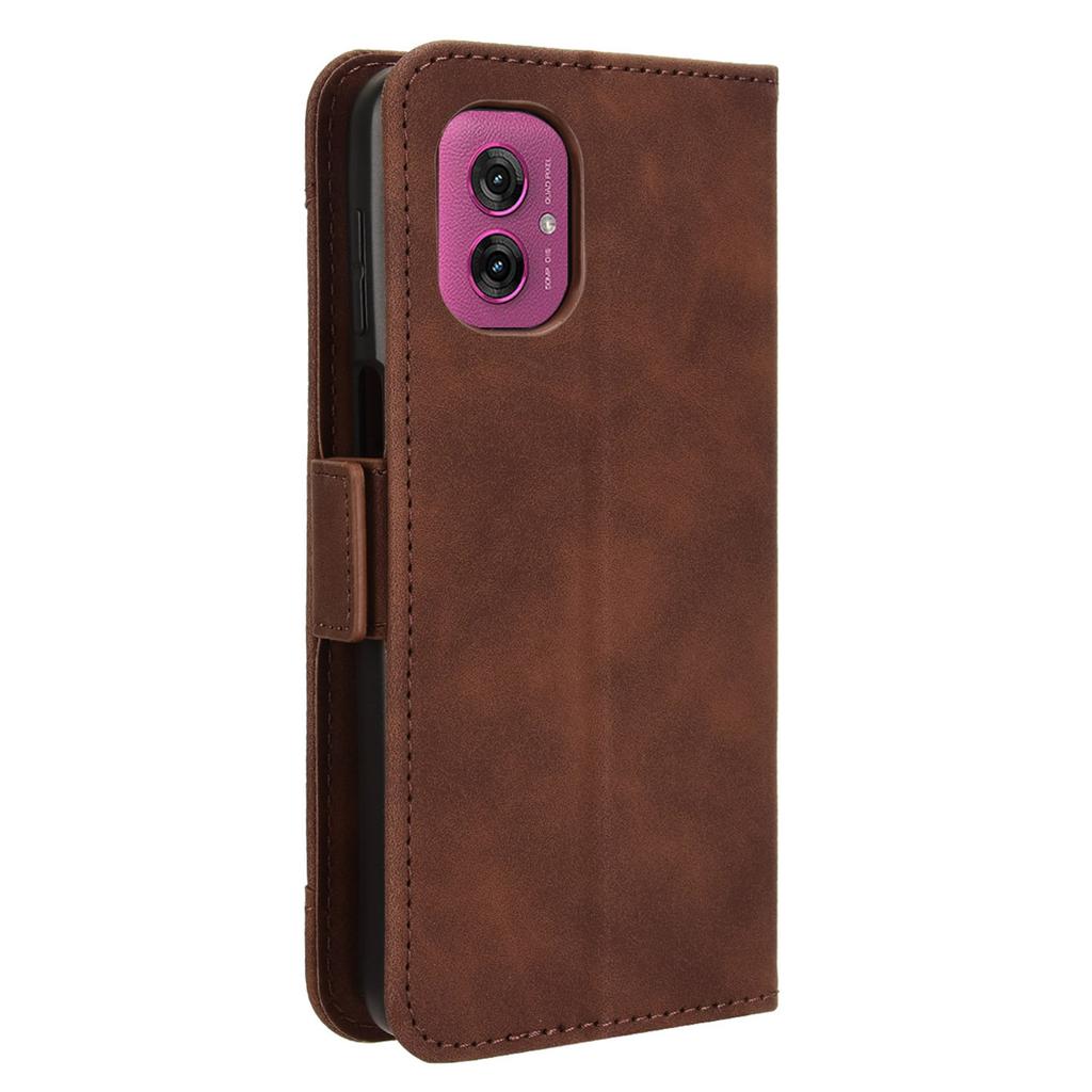 Dla Motorola Moto G55 5G Skórzane Etui Pokrowiec Portfel na Telefon z Wieloma Przegródkami na Karty