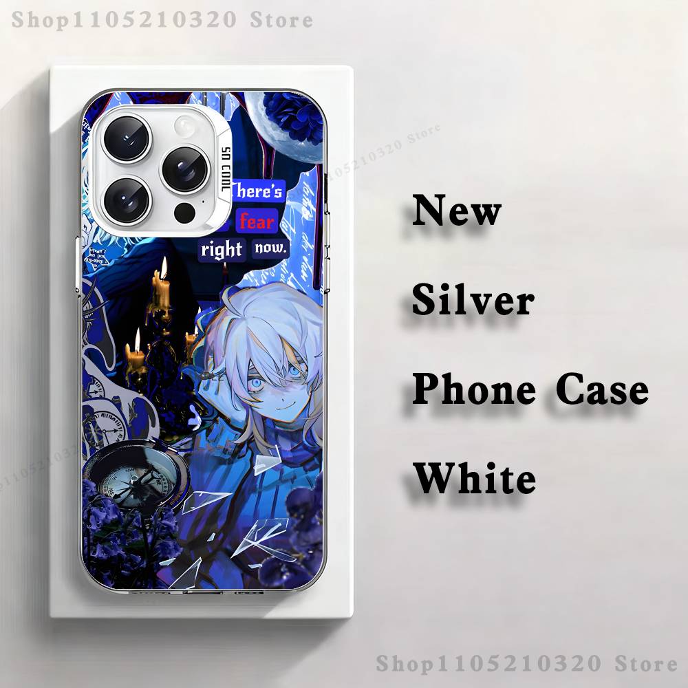 L-Limbus Company Game Phone Case For iPhone 17,16,15,14,13,12,11,Pro,Max,Plus,E,Air,Mini White Tpu Cover iPhone15plus