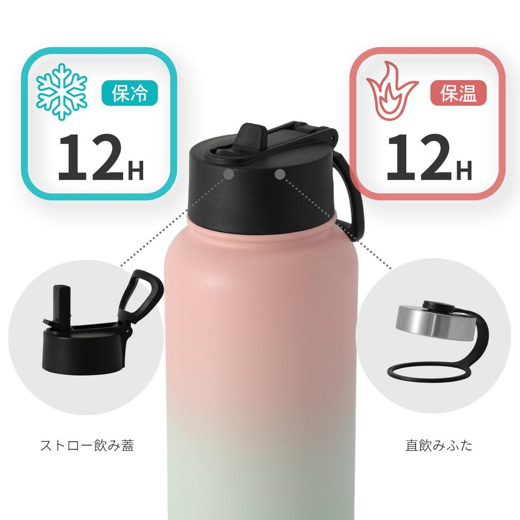 BOTTLE BOTTLE 1 Liter Stainless Steel Water Bottle for Kids, Direct Drinking, Insulated, Double-Walled Wall, Vacuum Insulated, Portable, Outdoor,