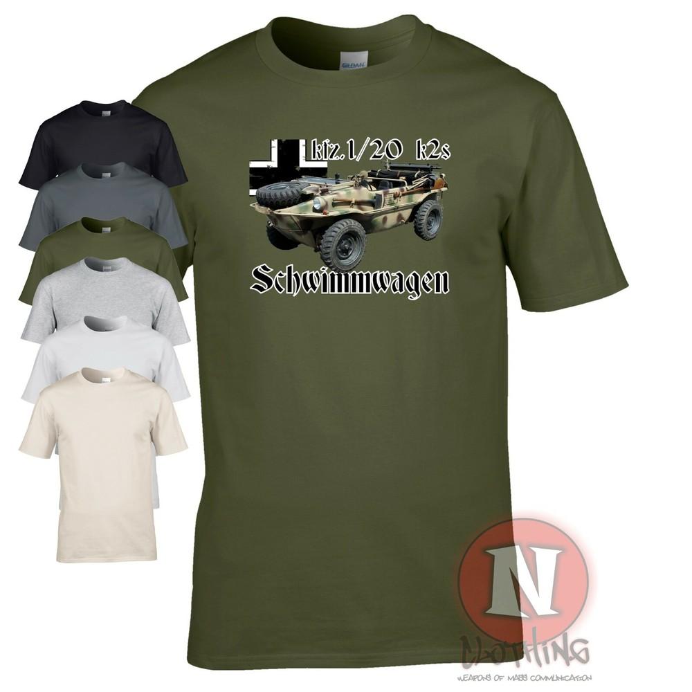 Schwimmwagen WW2 German Military Armour T-shirt World Kübelwagen