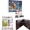 Christmas Gnome Advent Calendar Plastic Figures For Holiday Decor