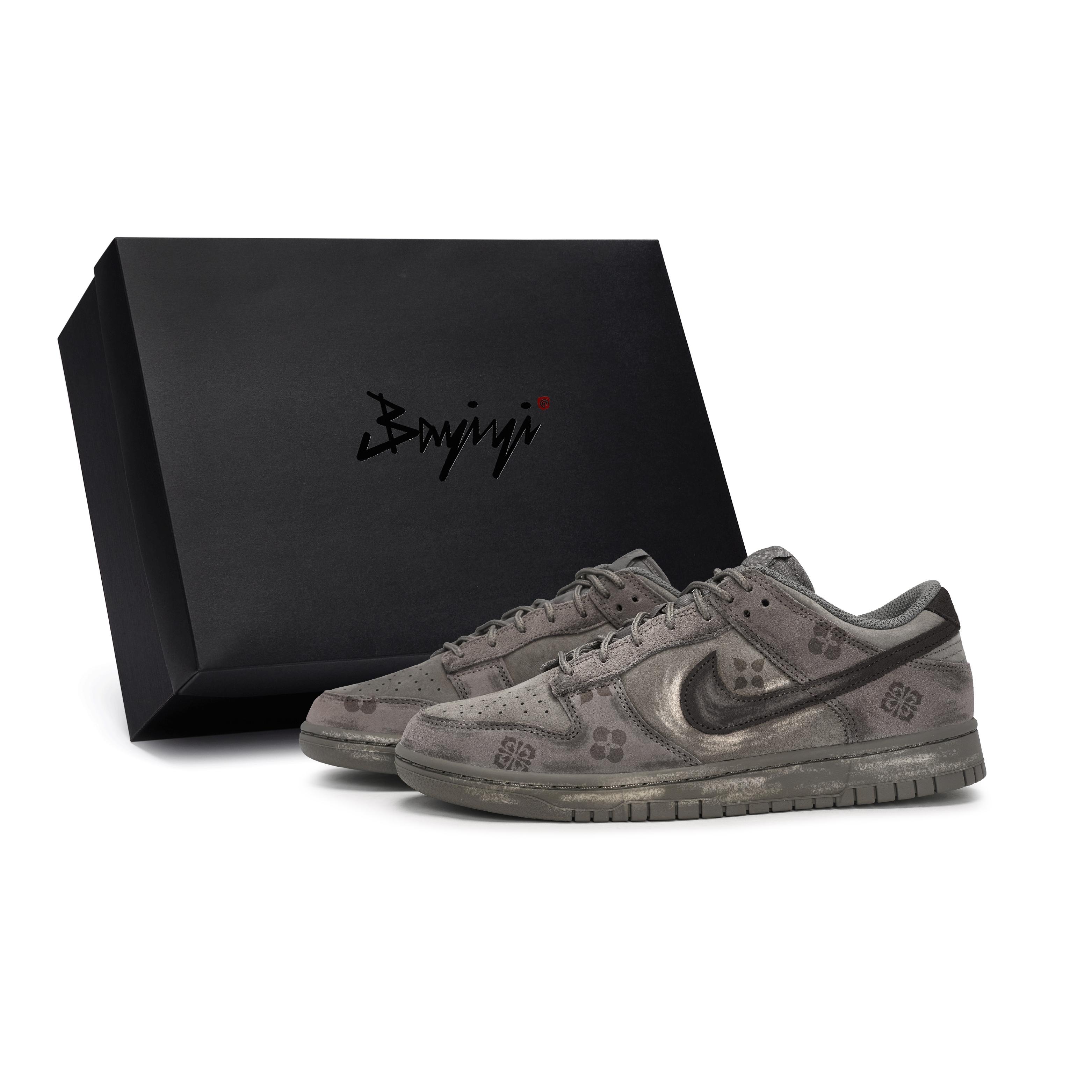 

Nike Dunk 811 Manufacturing, Time Subtle Texture, Special Shoe Box Slip Resistant Low top Skateboard Shoes Men s Gray IB6651-200(Team80-S-BOX) 38.5