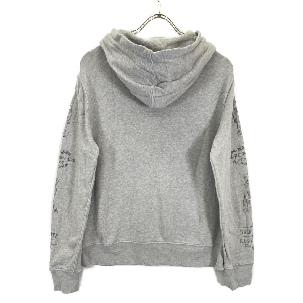 POLO RALPH LAUREN Grey Porrobear Sketch Parka tops L grayUsed