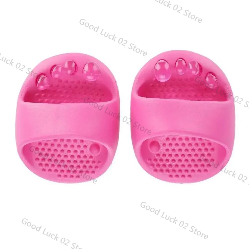 

Модные тапочки-слайды с поддержкой свода стопы для женщин, для похудения и массажа, трясущаяся обувь на толстой подошве для послеродового периода, для массажа и похудения ног one size розы красного