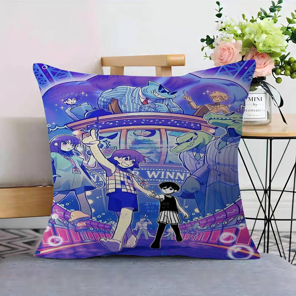 Anime Game Omori Pillow Cushion Cover Pillowcase Living Room Sofa Home Decor Customized