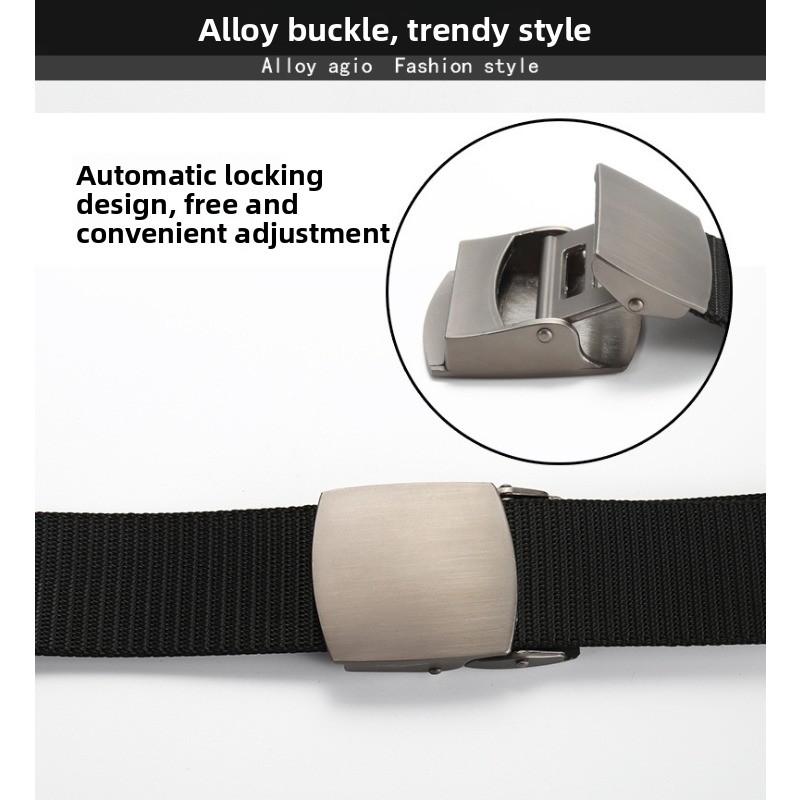 Meier Belt - men's lightweight tactical alloy belt - military training, sports & casual nylon trouser belt