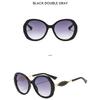 Women's sunglasses, men's and women's large-frame sunglasses, fashionable round-frame sunglasses.