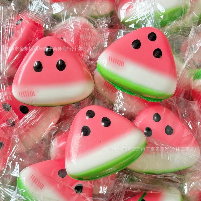 Aesthetic Summer Fruit Squishy Fidget Toy Simulated Watermelon Slow Rebound Squeeze Toy, Healing Stress Relief Gift