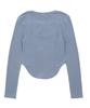 DELICCENT Victorian Shirred T-Shirt [Blue]