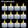 6/12pcs Flashing LED Candles Light Battery Powered Flickering Tea Light Flameless Fake Candles Birthday Wedding Party Decoration