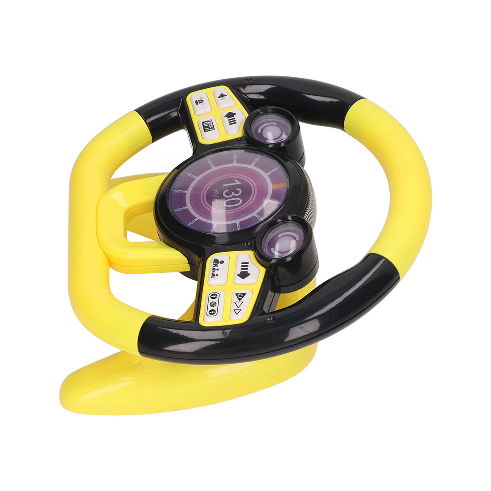Kids Steering Wheel Toy Kids Electric Early Education Simulation Steering Wheel Toy with Lights Music