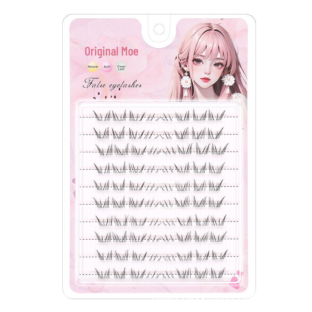 

Polaris Natural-Look Segmented Lower Eyelashes - Transparent, Thin Stem, Glue-Free for Novice Comic Eyes