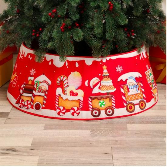 Sequin Christmas Tree Skirt: Round, Four-Cornered, Six-Cornered, Twelve-Cornered Designs