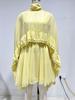 Elegant Spring/Summer Chiffon Dress & Camisole Two-Piece Set