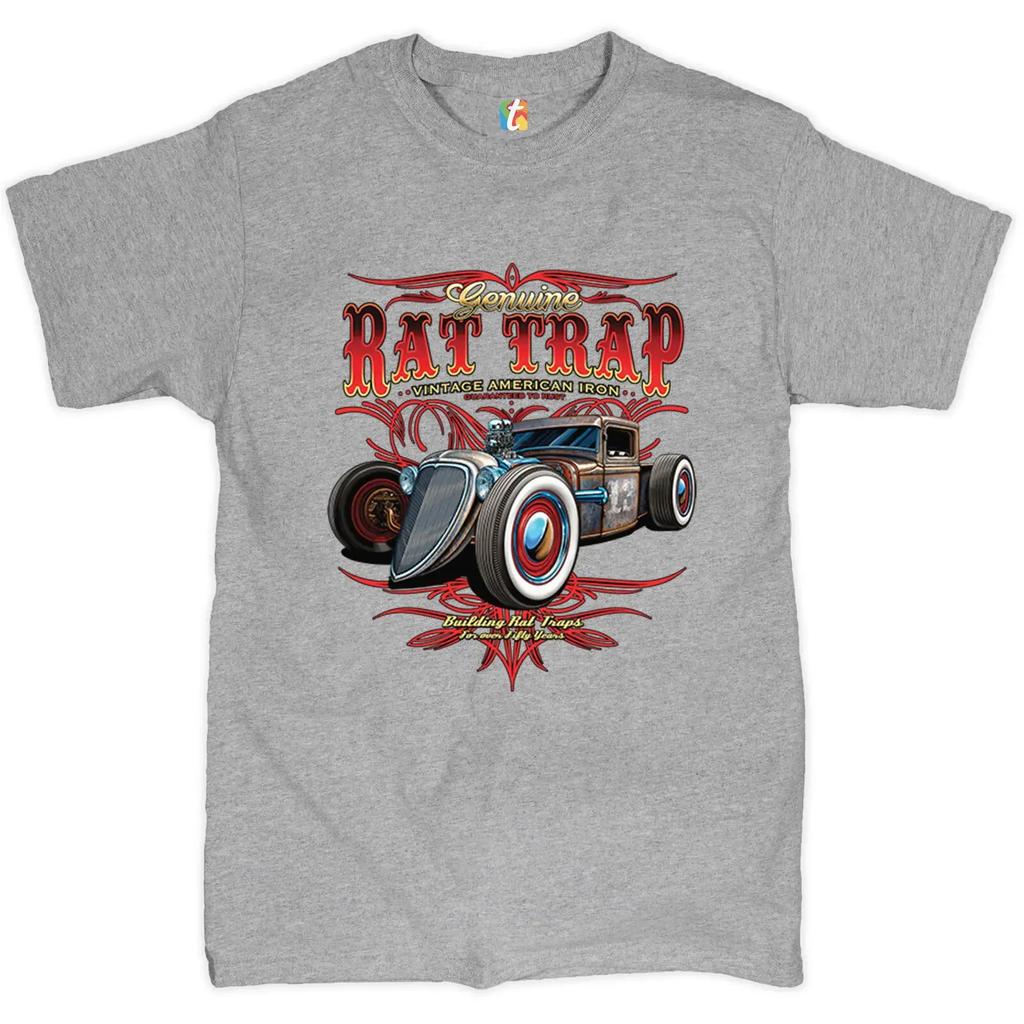 Genuine Rat Trap Route 66 Vintage Hot Rod Old School TShirt Summer Cotton ONeck Short Sleeve Mens T Shirt New S3XL