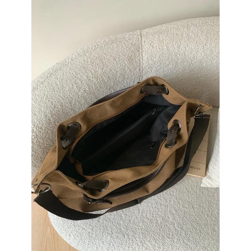 Casual Lage Capacity Canvas Tote Bag For Women 2026 New Fashi Crossbody Bag Simple Commuting Female Shoulder Bag Handbags