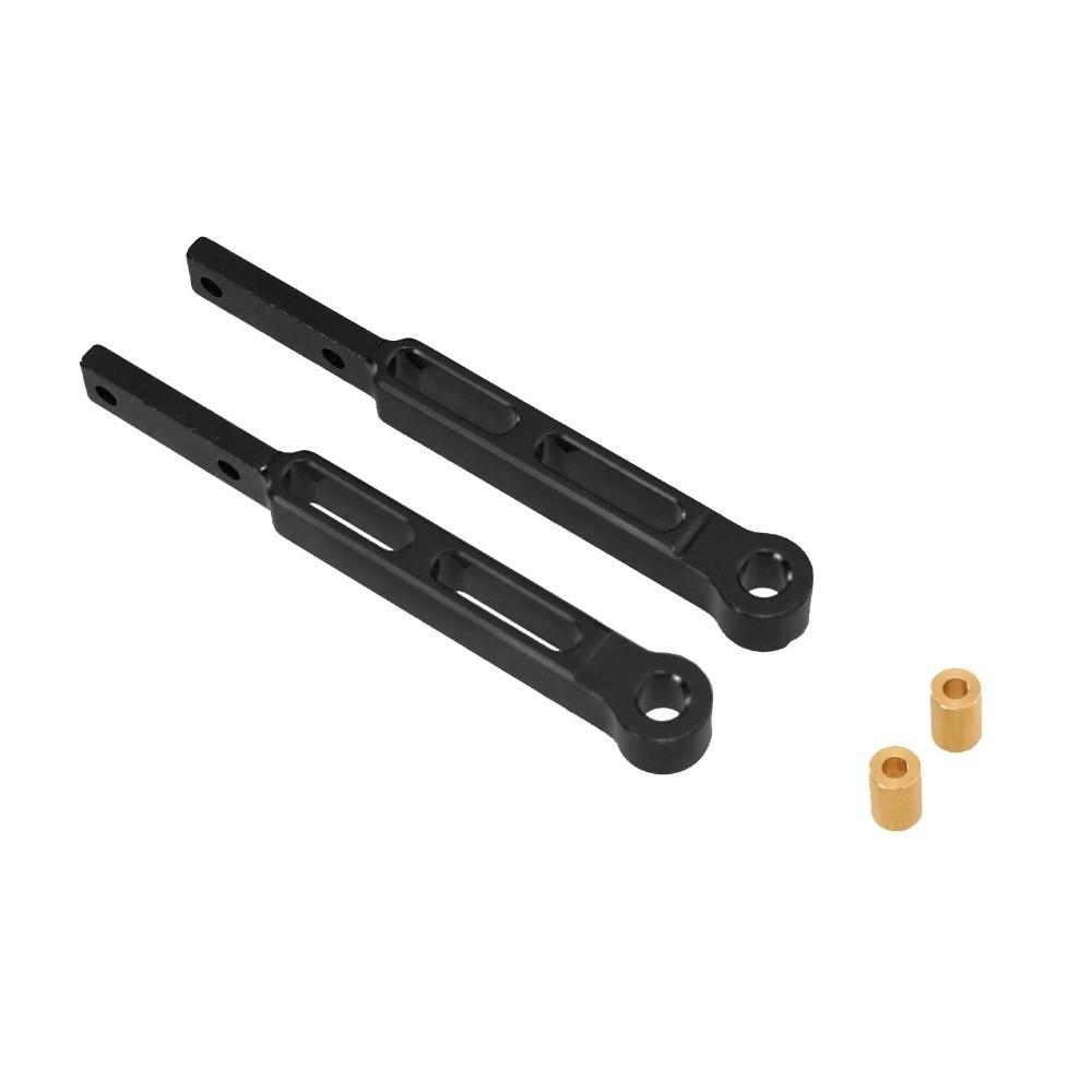 6pcs Durable Leaf Spring Modified Rod Black Red Silver Fixing Plate Kit  RC Accessories